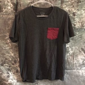 Blue Crown Grey Pocket Tee